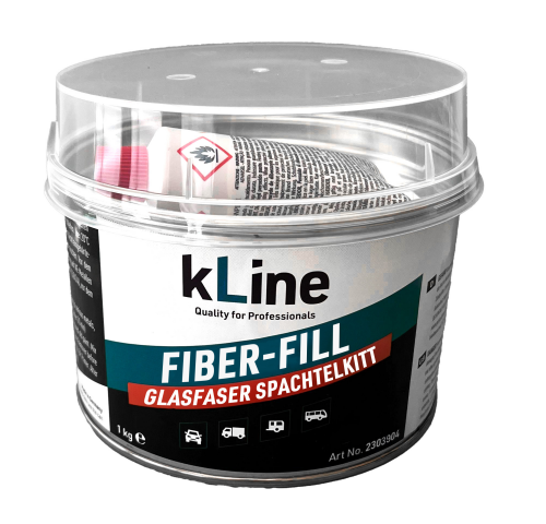 kLine FIBER-Fill Glasfaser Spachtelkitt 1 kg Dose Grün